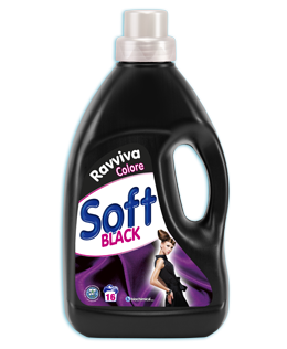 Течен перилен препарат за черни дрехи, SOFT Black Capi, 16 пранета Течен перилен препарат за черни дрехи, SOFT Black Capi, 16 пранета