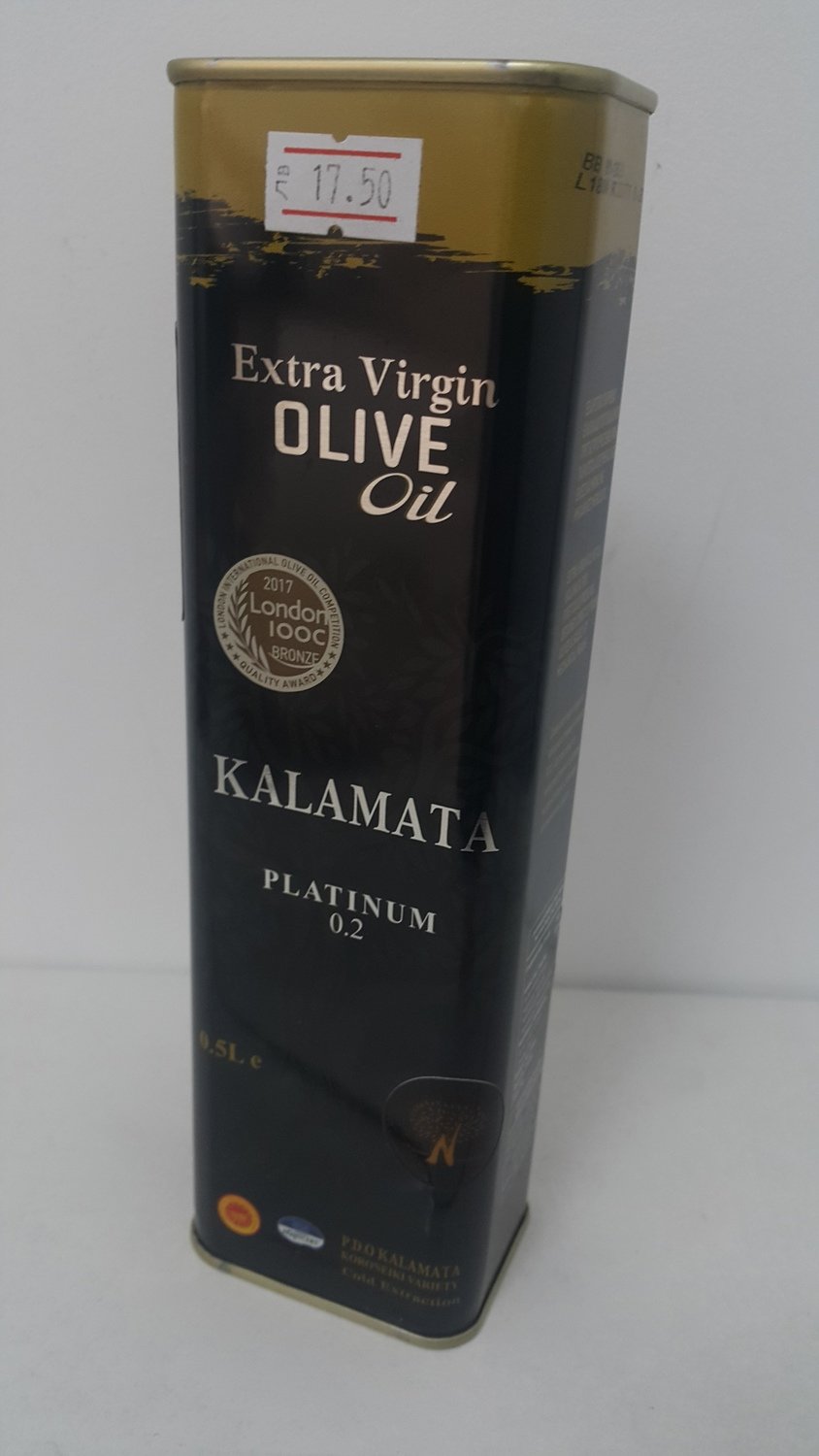 Гръцки зехтин KALAMATA Platinum 0.2%, 0.5 л Гръцки зехтин KALAMATA Platinum 0.2%, 0.5 л