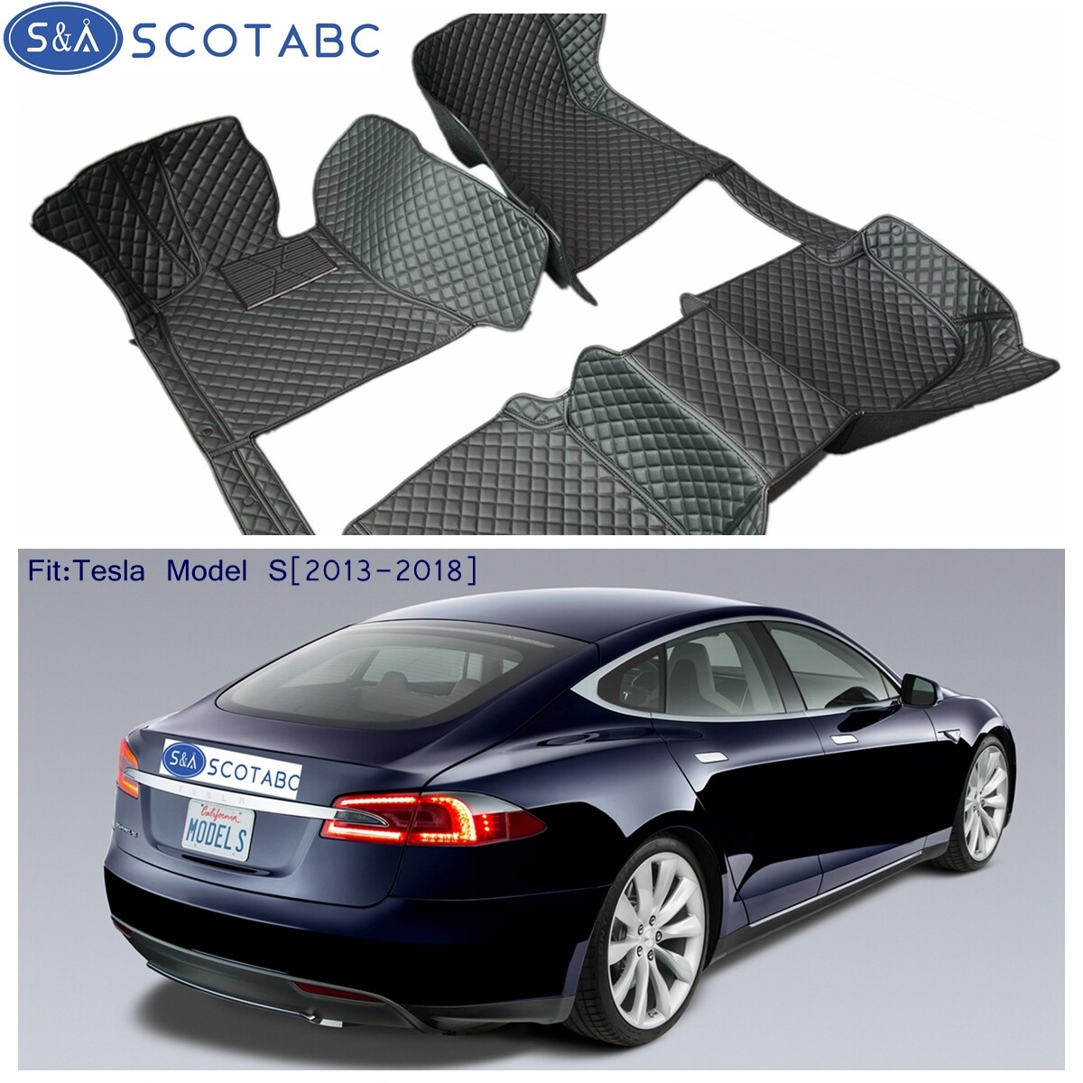 Details about Fit For Tesla 3 2017-2018 luxury custom waterproof floor mats
