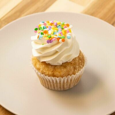 Vegan Birthday Sprinkle Cupcake