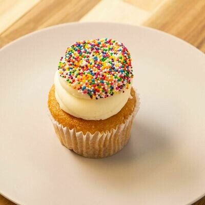 Vanilla Birthday Sprinkle Cupcake
