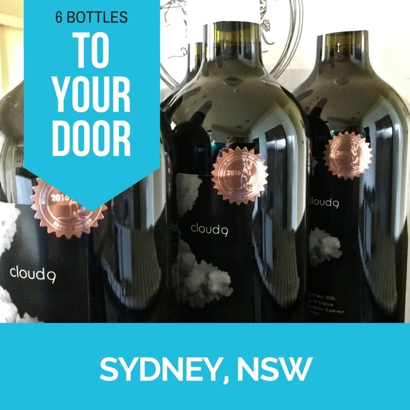 Sydney Metro Delivery - Cloud9 2010 Bordeaux Cabernet Franc - Carton (6 bottles) CLOUD9AUSSYD