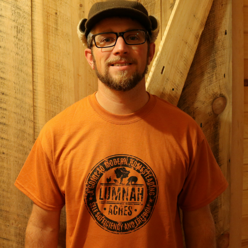 Lumnah Acres Men's T-shirt Burnt Orange 01