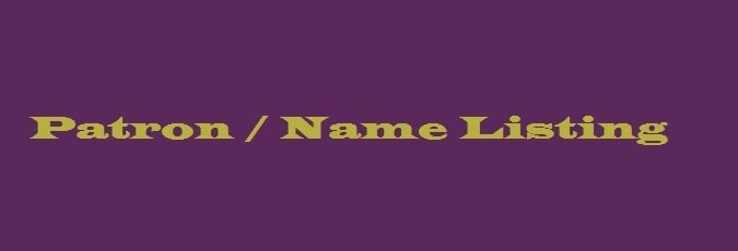 Patron / Name Listing