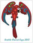 Seattle Parrot Expo 2017 Commemorative Card (vertical) 00006