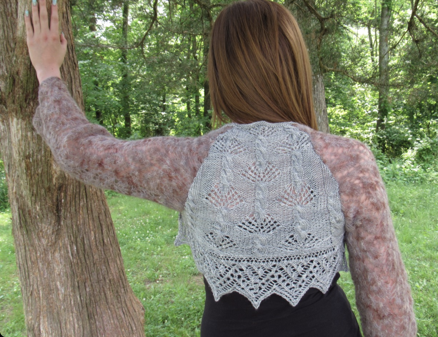 Forest Canopy Shrug Pattern Forest Canopy Shrug Pattern