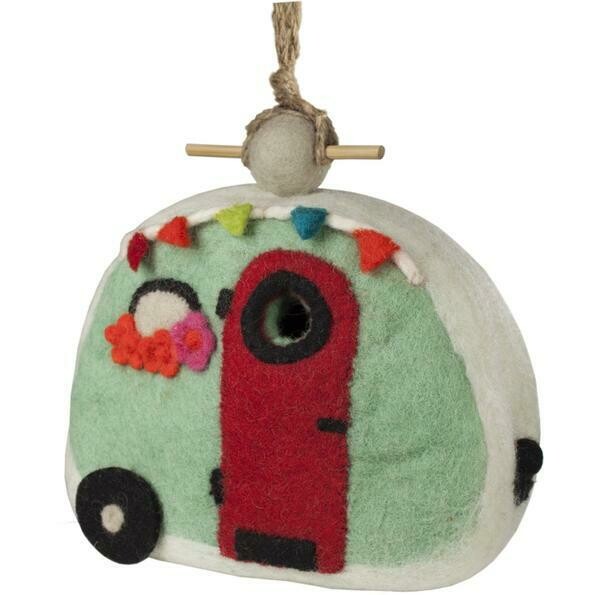 Felt Birdhouse - Retro Camper Felt Birdhouse - Retro Camper