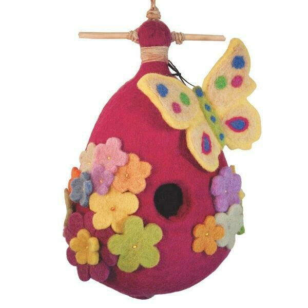 Felt Birdhouse - Butterfly Felt Birdhouse - Butterfly