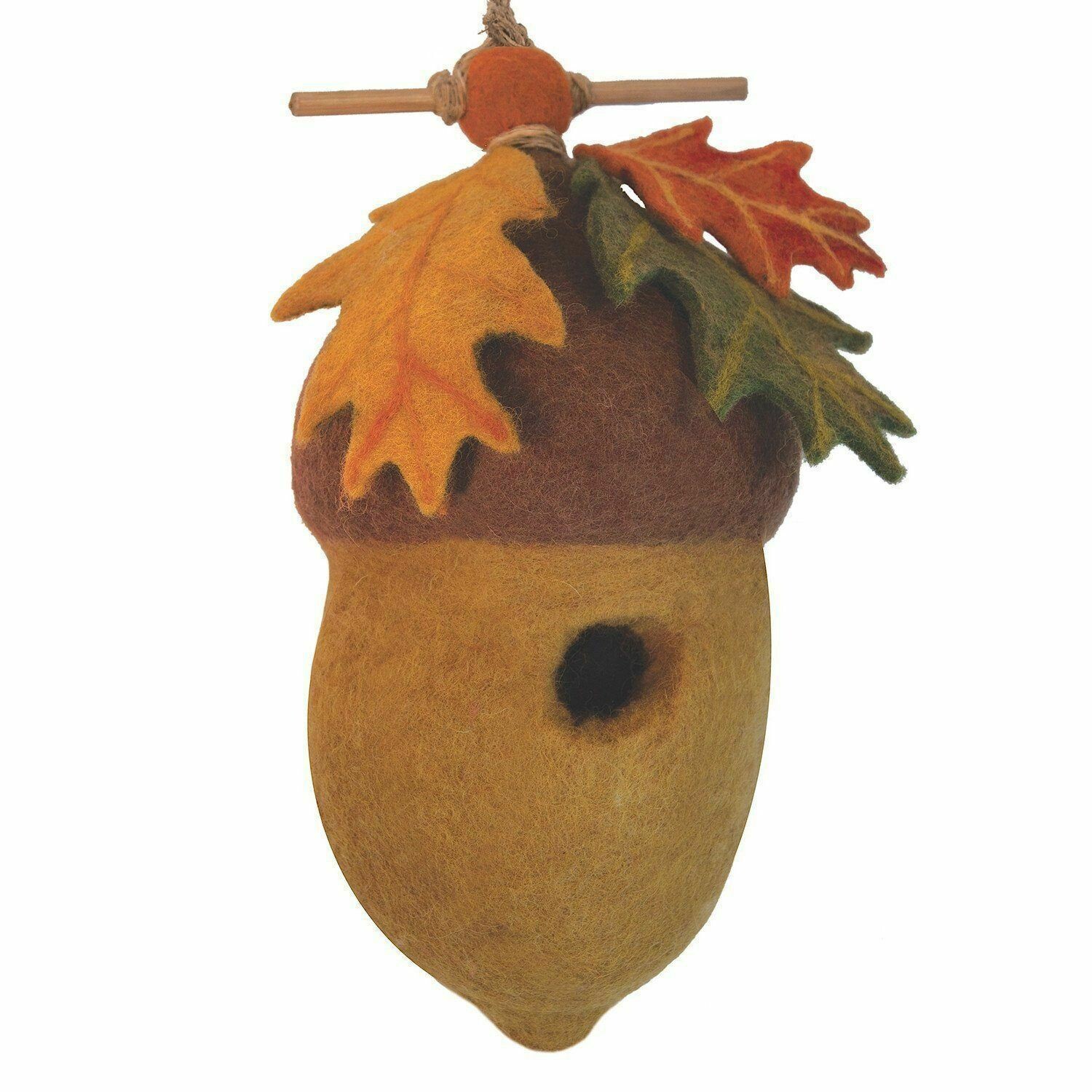 Felt Birdhouse - Pin Oak Acorn Felt Birdhouse - Pin Oak Acorn