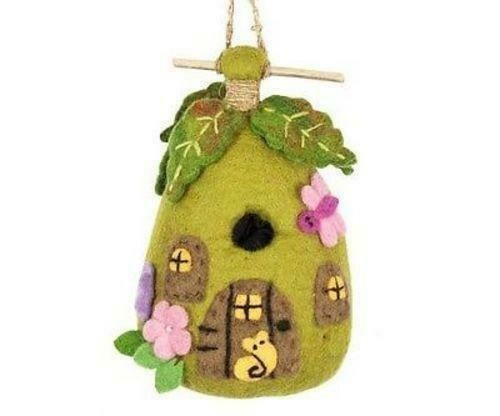 Felt Birdhouse - Fairy House Felt Birdhouse - Fairy House