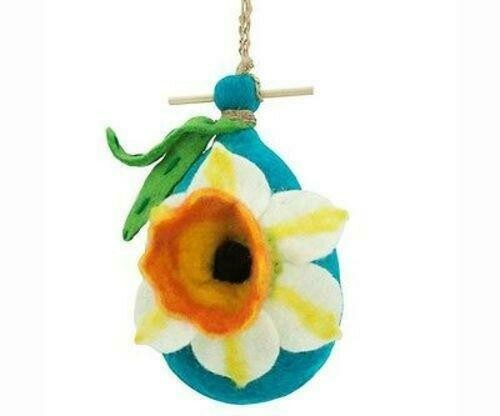 Felt Birdhouse - Daffodil Felt Birdhouse - Daffodil