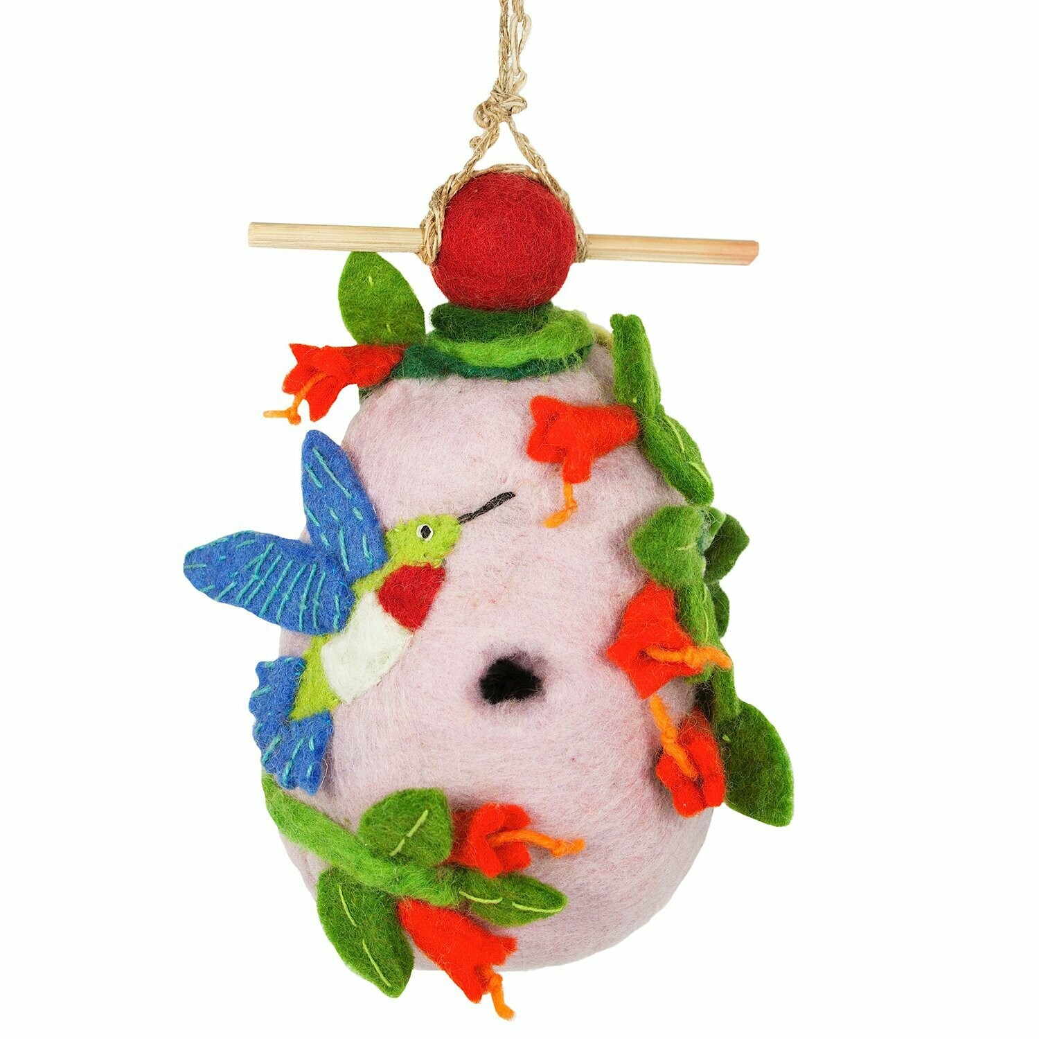 Felt Birdhouse - Hummingbird Felt Birdhouse - Hummingbird