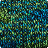 Hand-Dyed Swizzle Alpaca Yarn - Peacock AYC-071129
