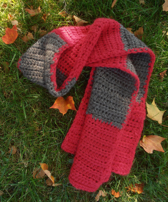 Color Block Scarf Crochet Class 00183