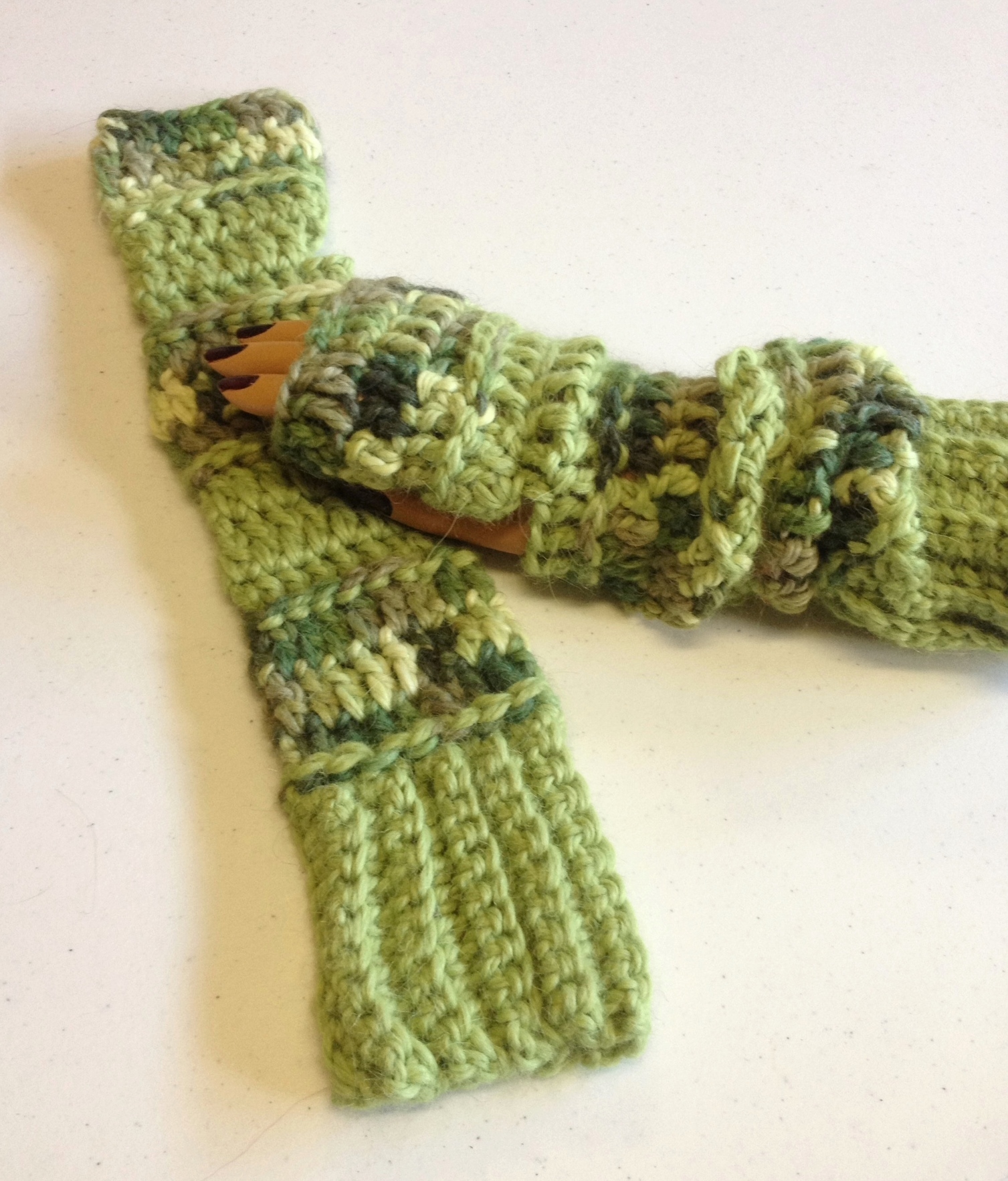 Extra Long Fingerless Gloves - Snuggle 00409