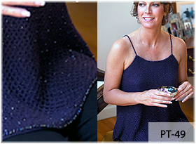Starry Night Beaded Crochet Top