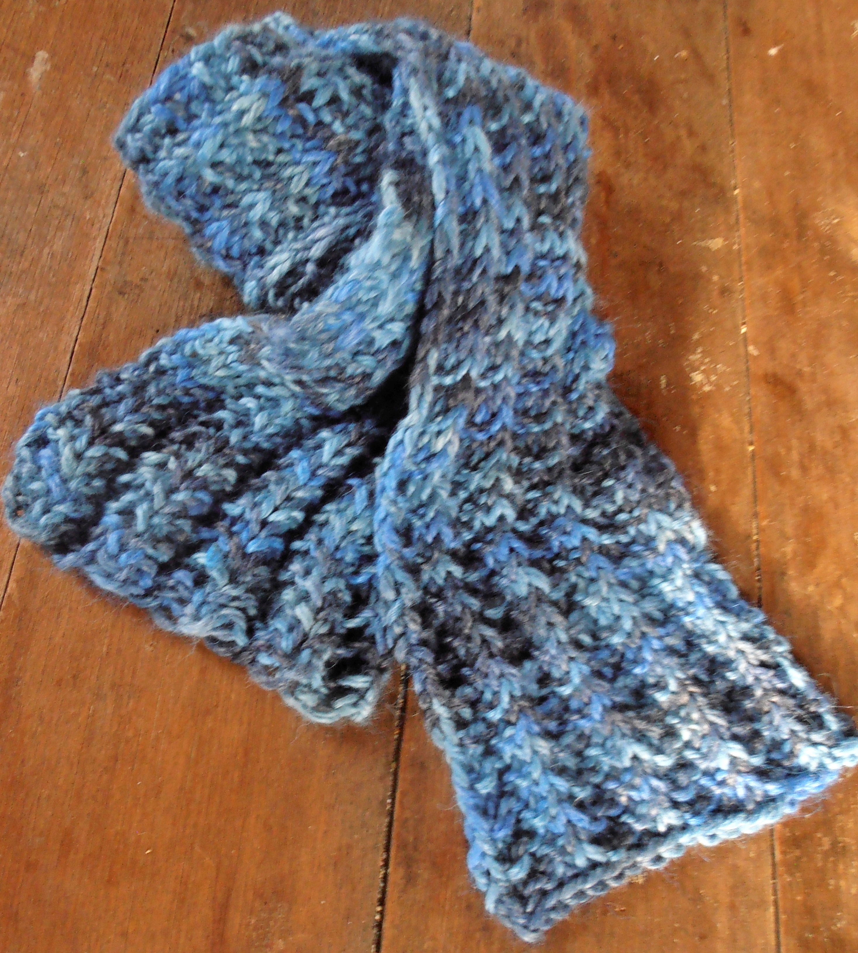 Bulky Ribbed Crochet Scarf