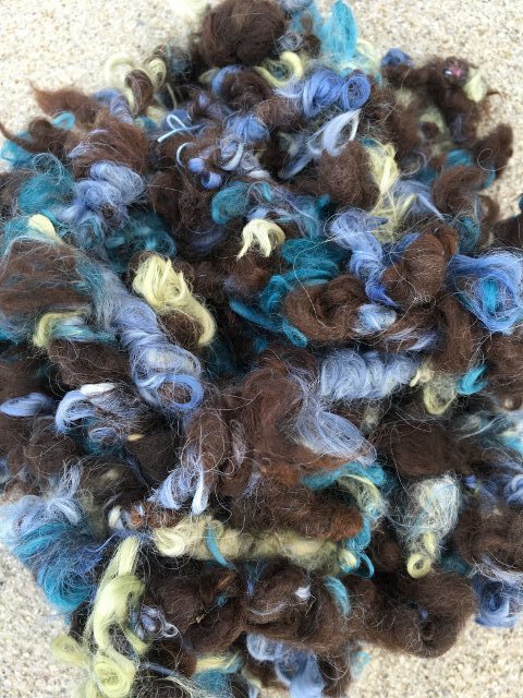 Alpaca Art Yarn - Lily, Ivy, Indigo, Dark Brown 17900