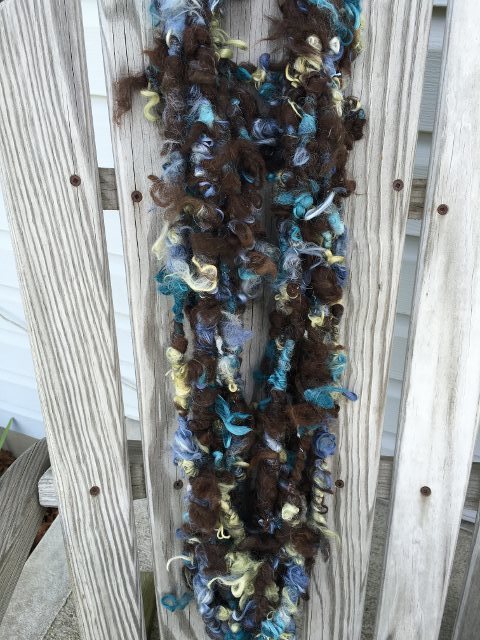 Alpaca Art Yarn - Lily, Ivy, Indigo, Dark Brown