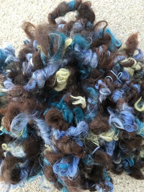 Alpaca Art Yarn - Lily, Ivy, Indigo, Dark Brown