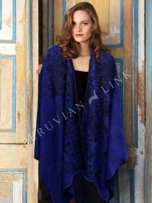 Seascape Alpaca Ruana PL-AD421