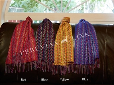 Multi Color Weave Baby Alpaca Scarves 17992