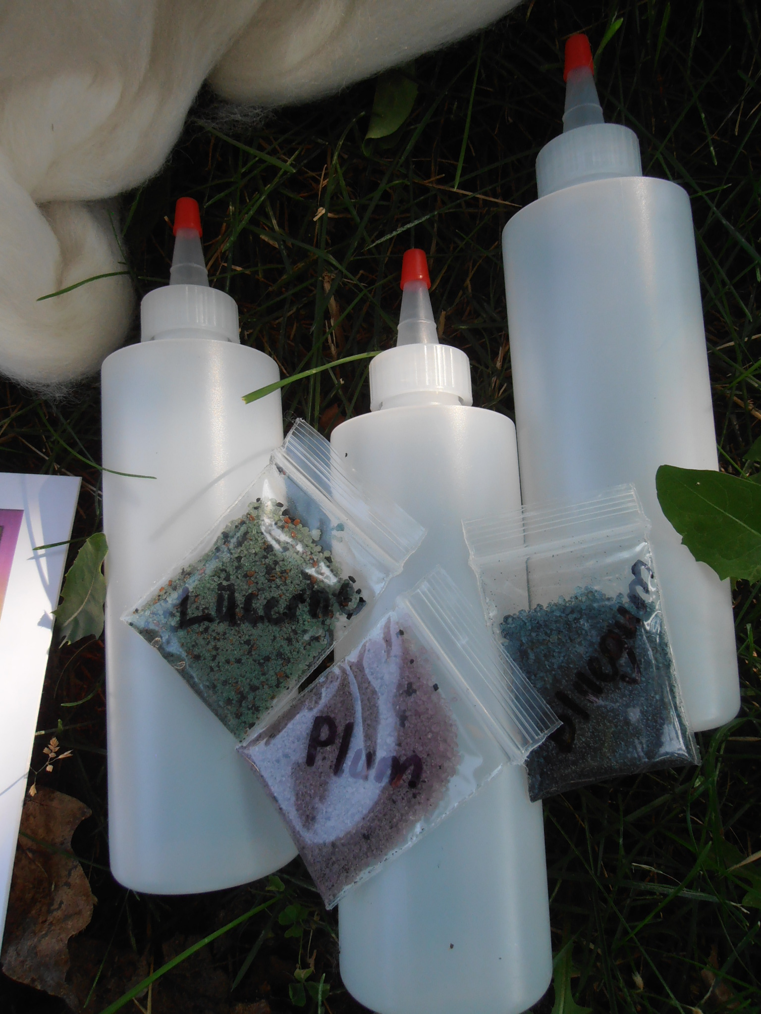 Gaywool Dyes and Bottles