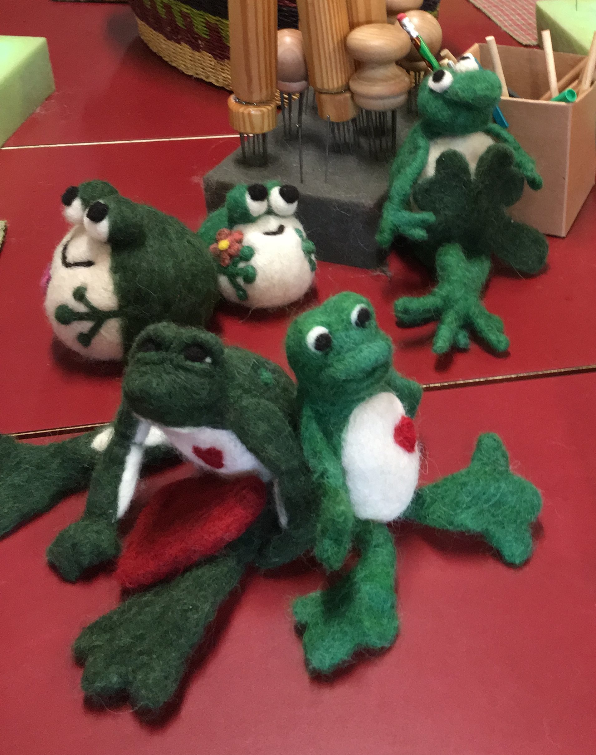 Frog Needle Felting Class