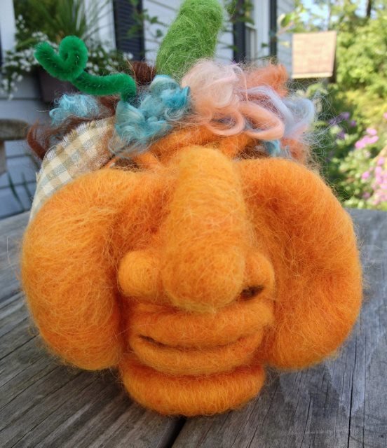 Pumpkin Faces Needle Felting Class