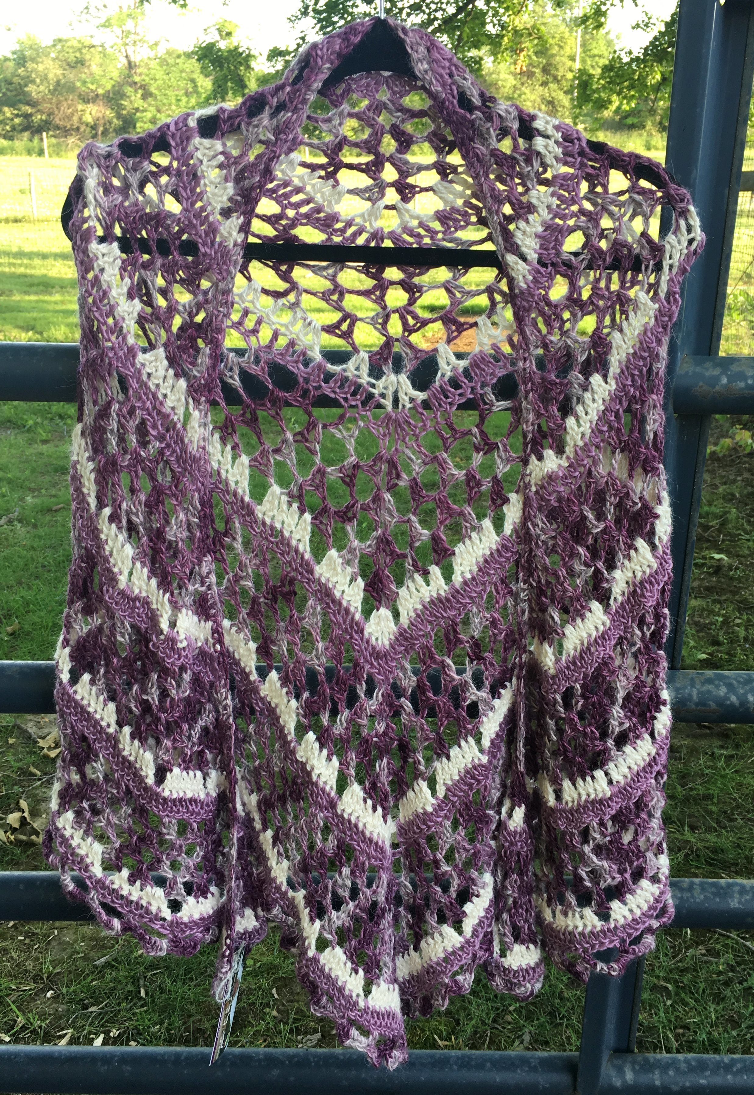 Purple Dixie Alpaca Charm Shawl 18095