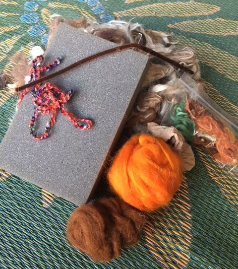 Pumpkin Needle Felting Kit