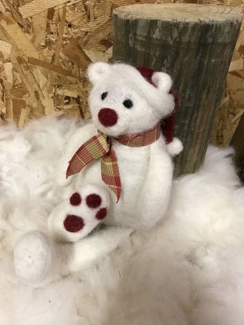 Bear Needle Felting Class