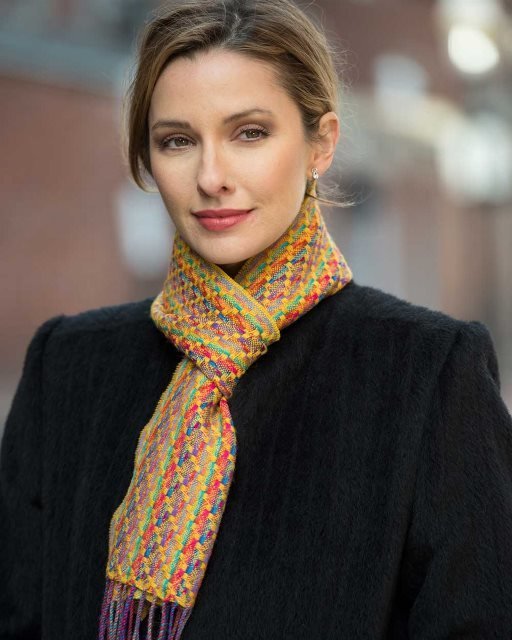 Multi Color Weave Baby Alpaca Scarves