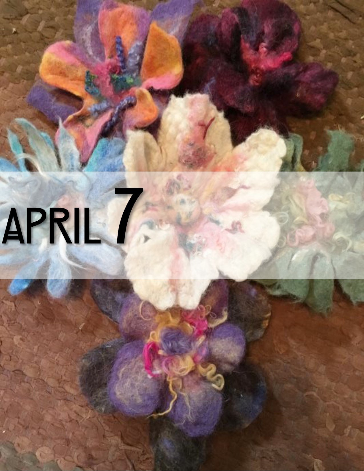 Wet Felting Fancy Flower Class 18079