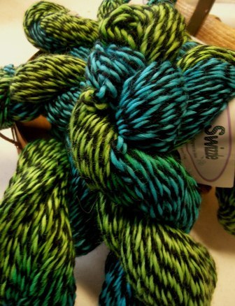 Hand-Dyed Swizzle Alpaca Yarn - Peacock