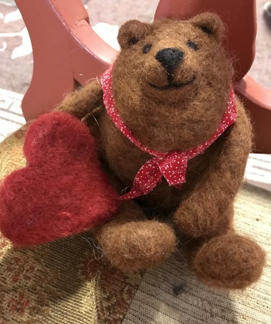 Bear Needle Felting Class