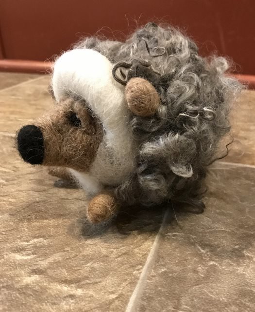Hedgehog Needle Felting Class