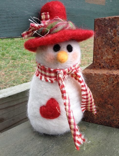 Snowman Felting Class 17646