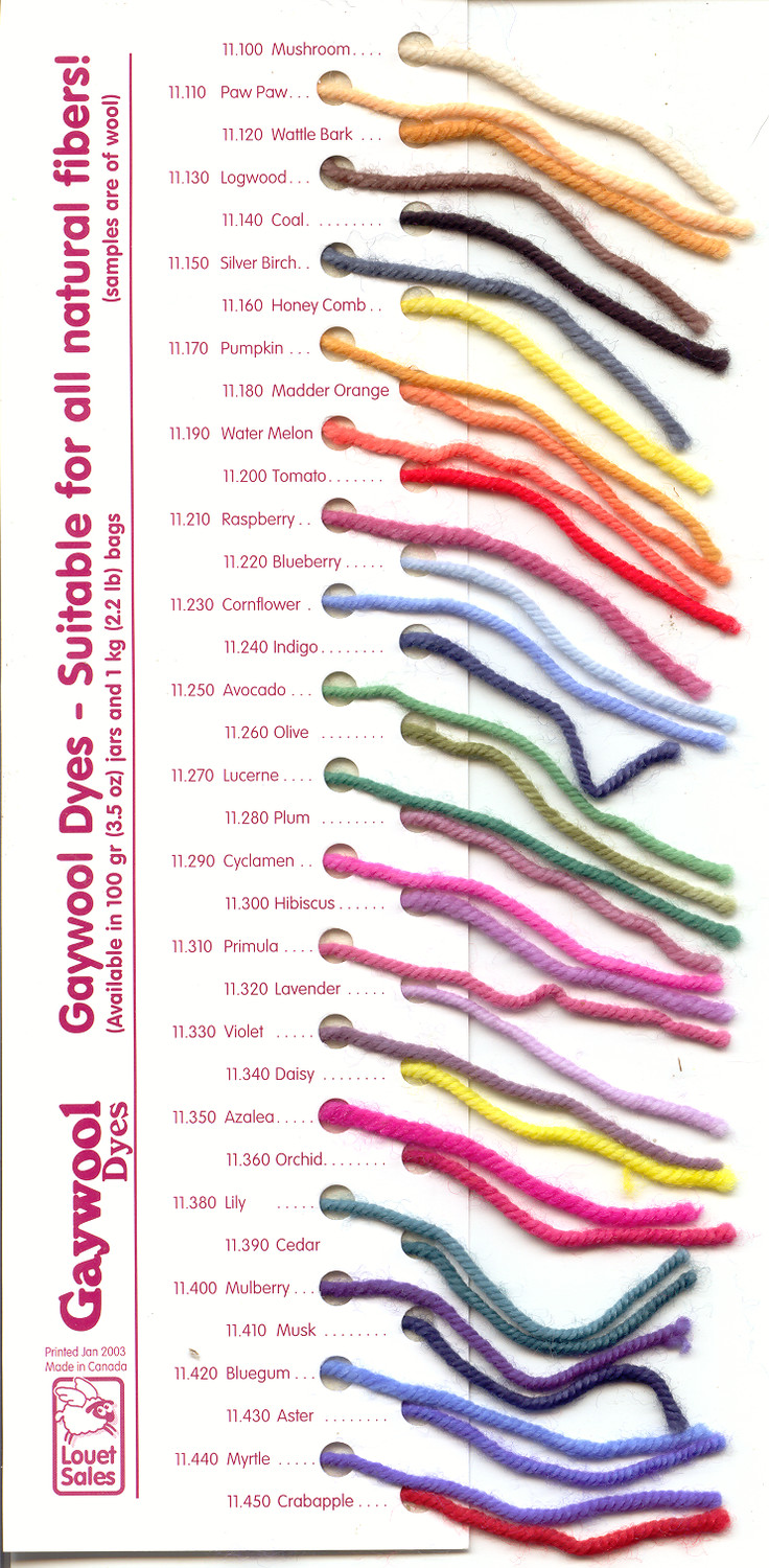 Gaywool Dyes - Originals Gaywool Dyes - Originals