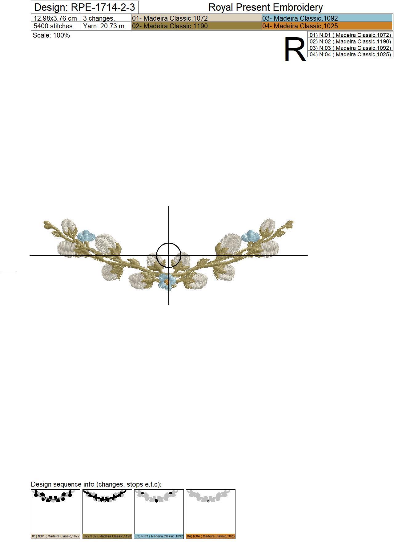 Pussy willow with forget-me-nots Machine embroidery design - 3 sizes