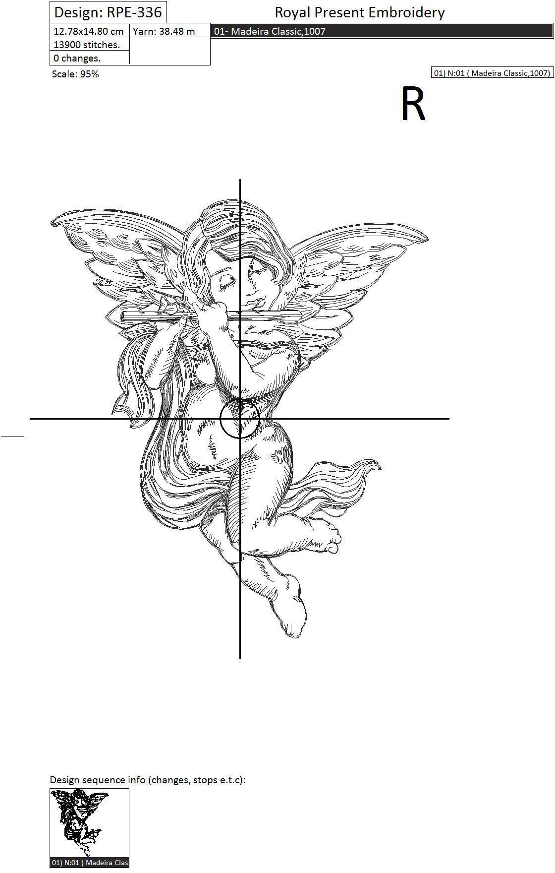 Machine Embroidery Design Querubín