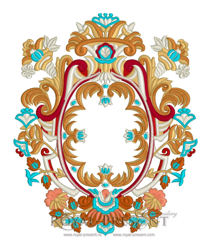 Machine Embroidery Design Luxury classic - 2 sizes