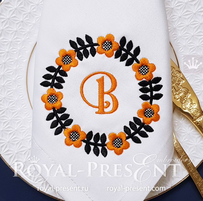 Free Scandinavian Frame Machine Embroidery Design - 2 sizes RPE-1752