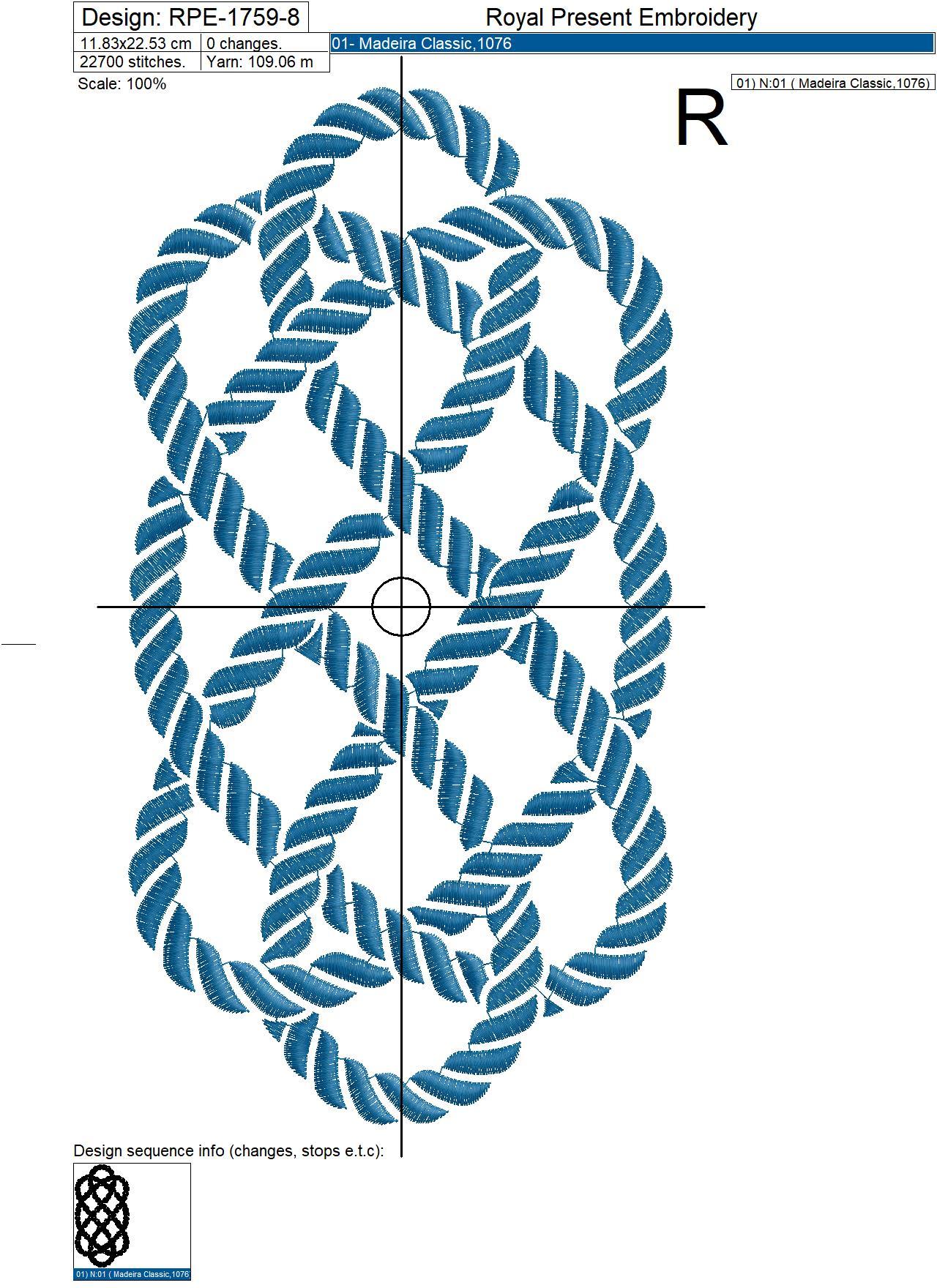 Nautical Rope Knot Machine Embroidery Design - 8 sizes