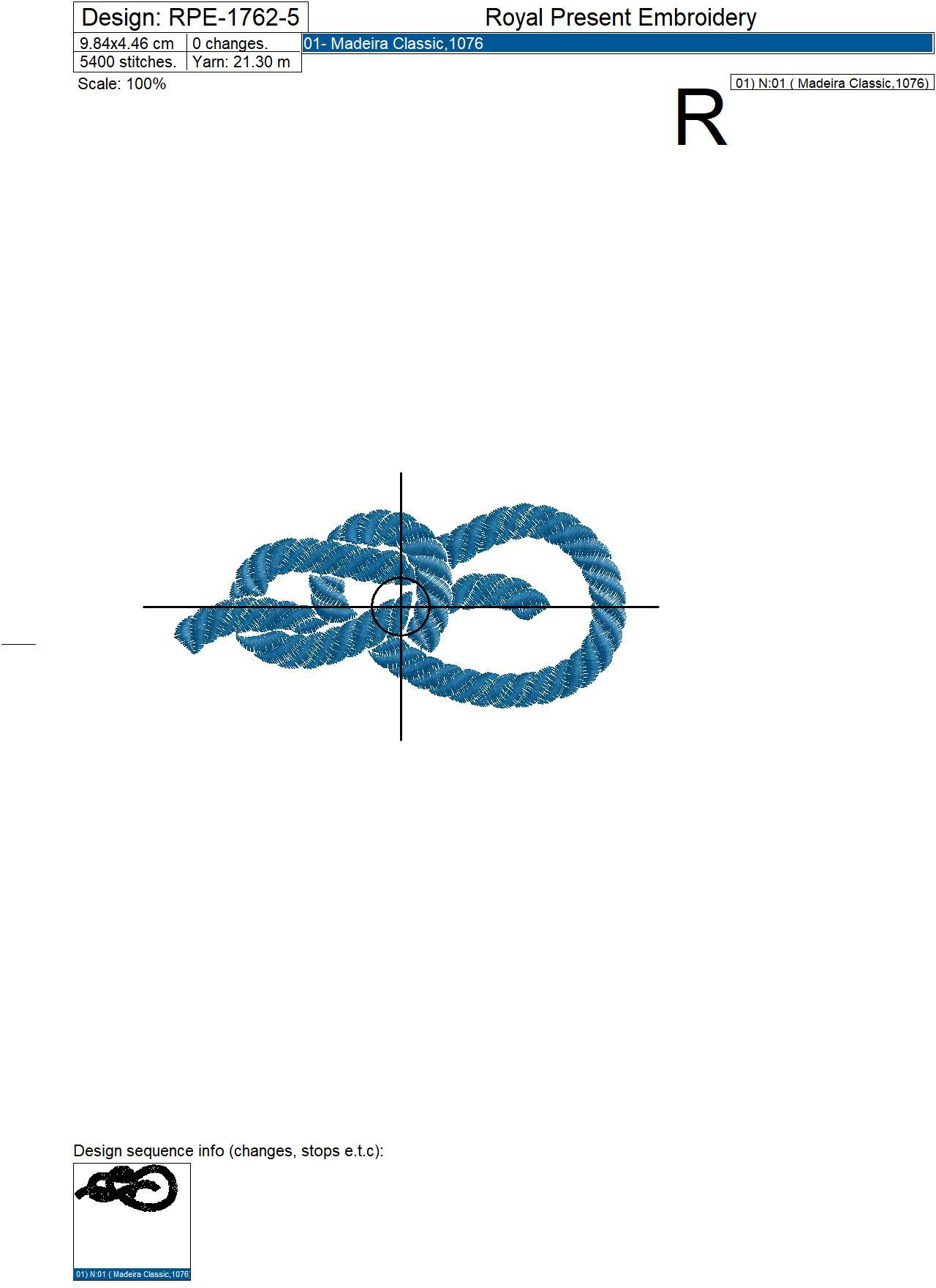 Nautical Rope Knots Machine Embroidery Designs