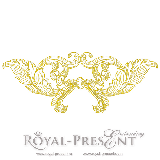Set of Machine Embroidery Designs Baroque style