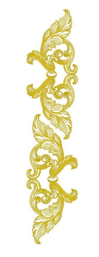 Set of Machine Embroidery Designs Baroque style