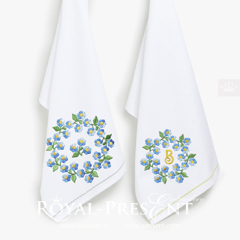 Flowers machine embroidery designs RPE-1777