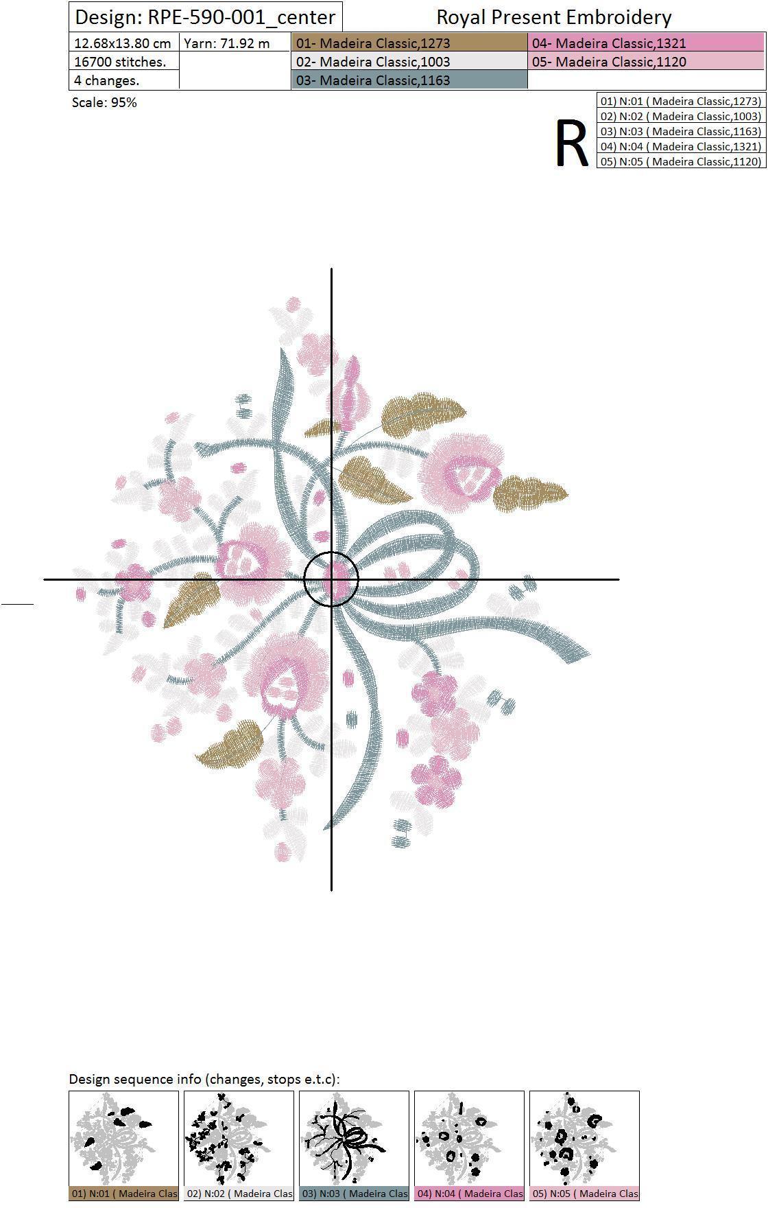 Tablecloth Flowers Machine Embroidery Designs