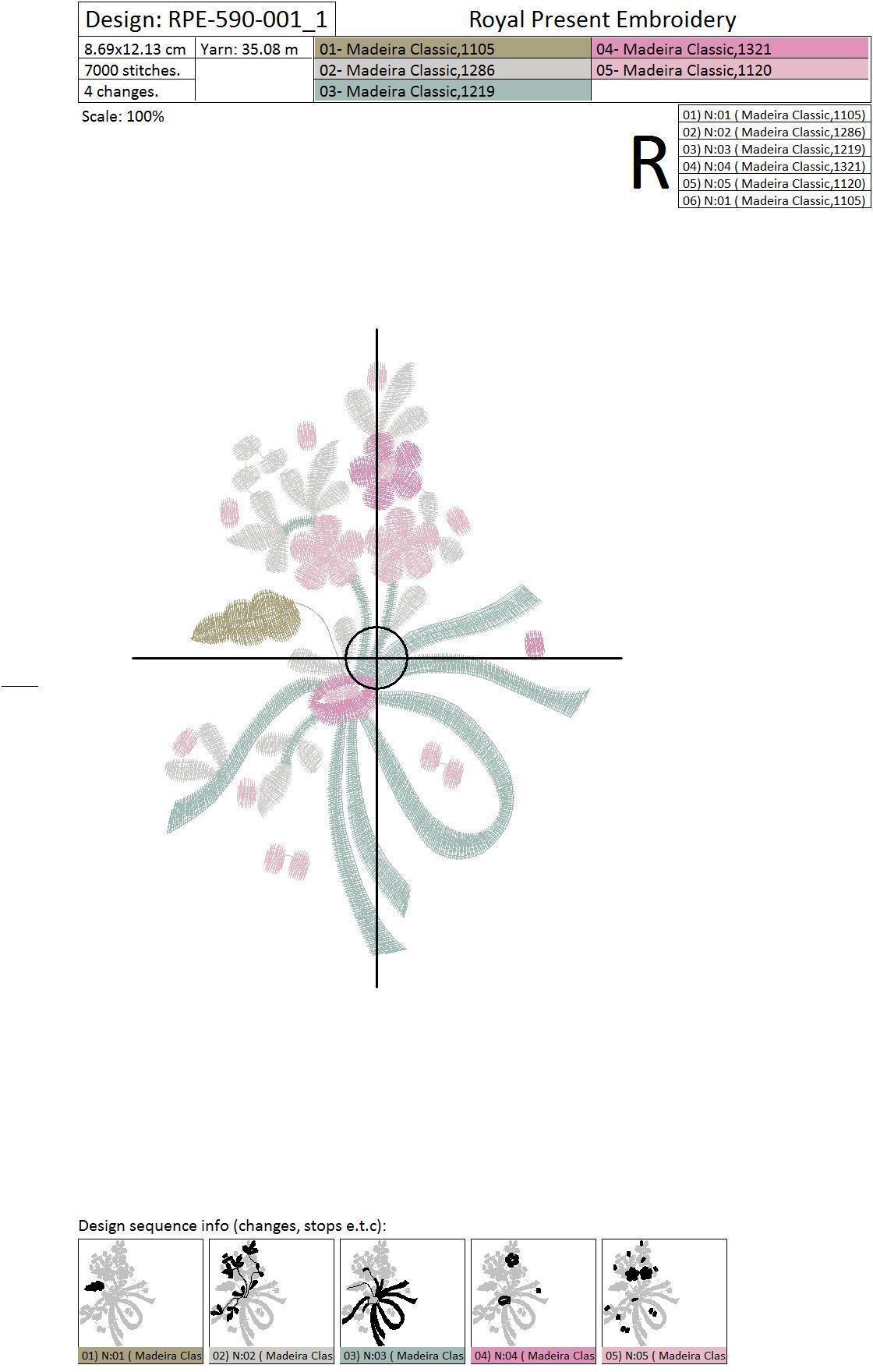 Tablecloth Flowers Machine Embroidery Designs